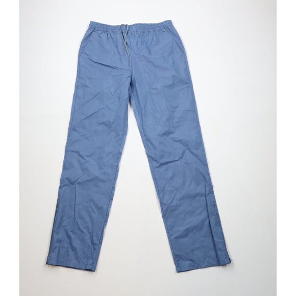 Vtg 80s 90s Brooks Running Mens M Spell Out Ripstop Wide Leg Windbreaker Pants